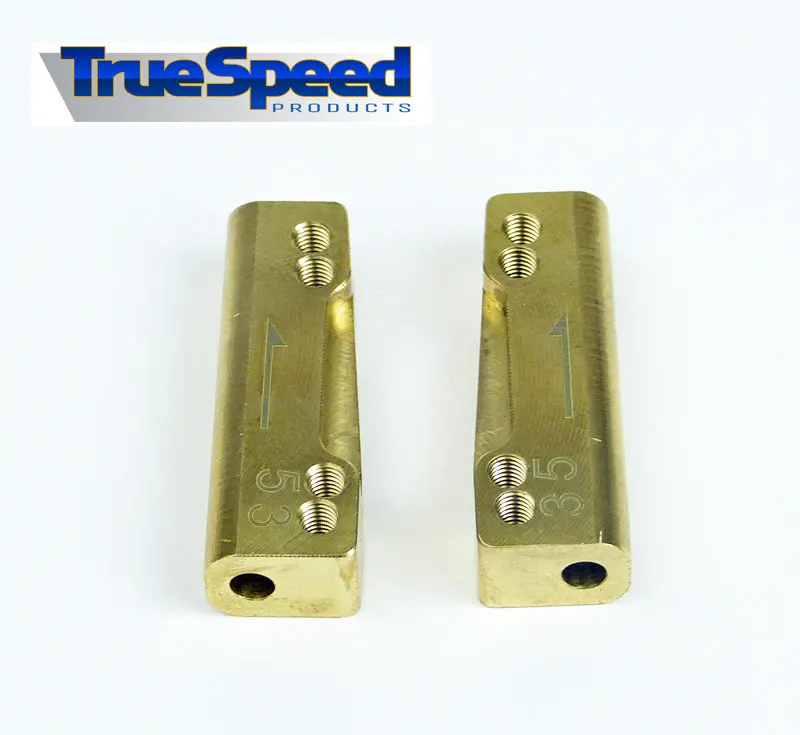 Truespeed Brass Rear Toe Block 3-5 Deg M3 (Pair), Cw-2453 1