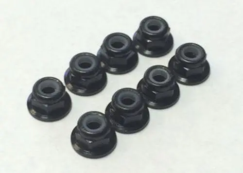 Tuning Haus Locknuts, Flanged, Black, 3Mm, Tuh1060-F 1