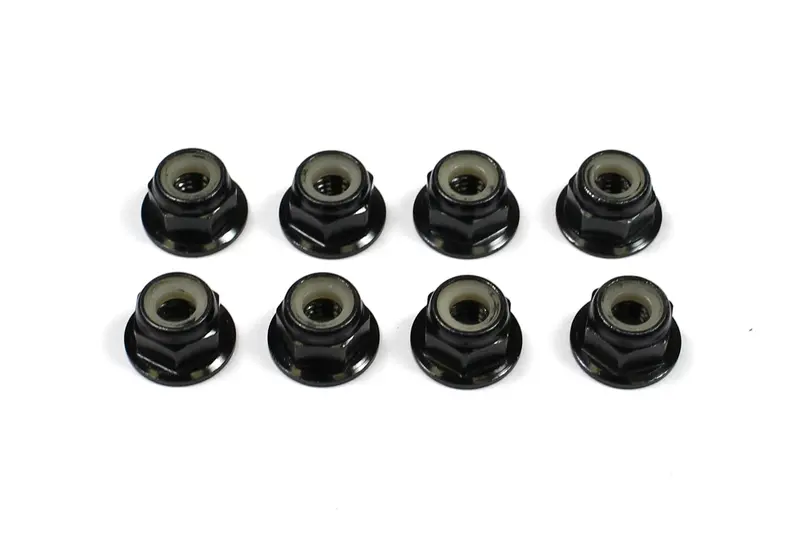 Tuning Haus Locknuts, Flanged, Black, 4Mm, Tuh1072 1