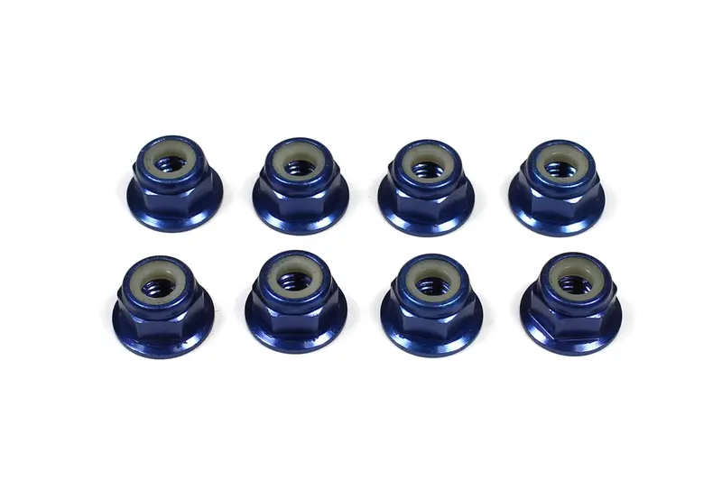 Tuning Haus Locknuts, Flanged, Dark Blue, 4Mm, Tuh1074 1