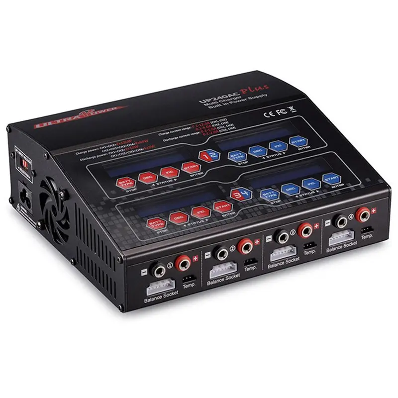 Ultra Power Ac/Dc Plus 4-Port 240W Charger,  Multi-Chem, Uptup240acplus 1