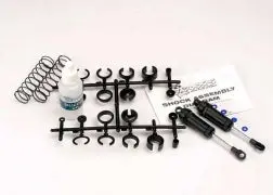 Ultra Shocks (Black) (Long) (Complete W/ Spring Pre-Load Spacers & Springs) (Front) (2) Tra-3760 1