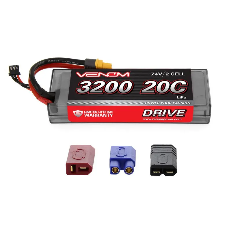 Venom Drive 2S 7.4V Lipo Battery, 20C 3200Mah, 1553 1