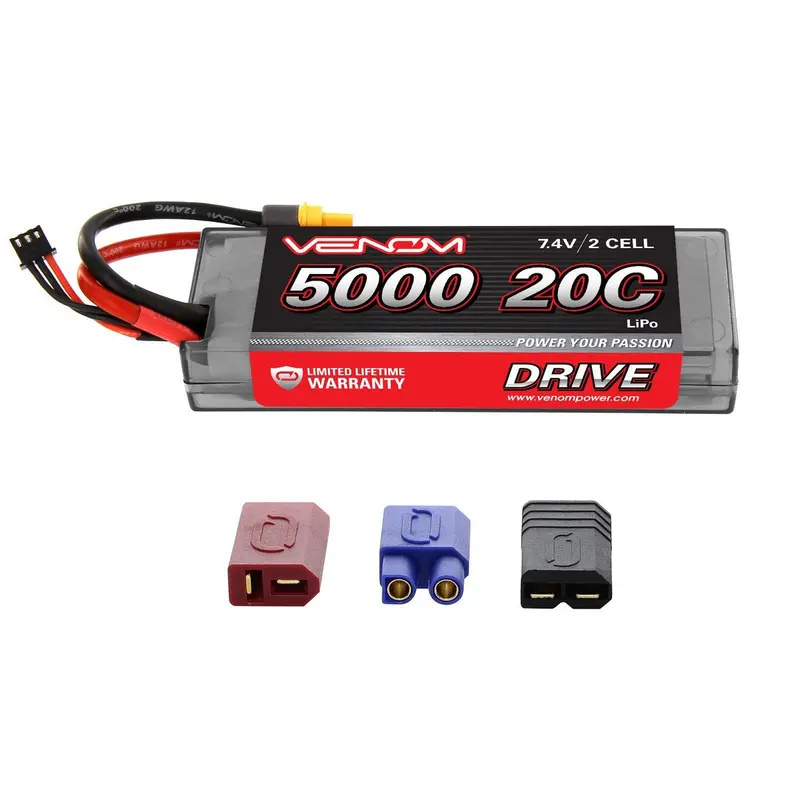 Venom Drive 2S 7.4V Lipo Battery, 20C 5000Mah, 1555 1