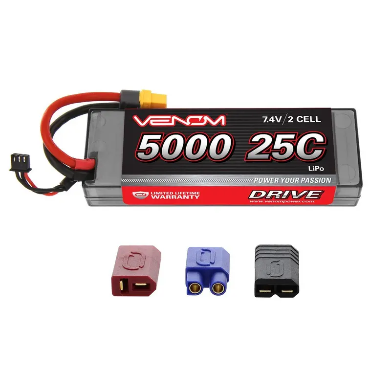 Venom Drive 2S 7.4V Lipo Battery, 25C 5000Mah, 1558 1