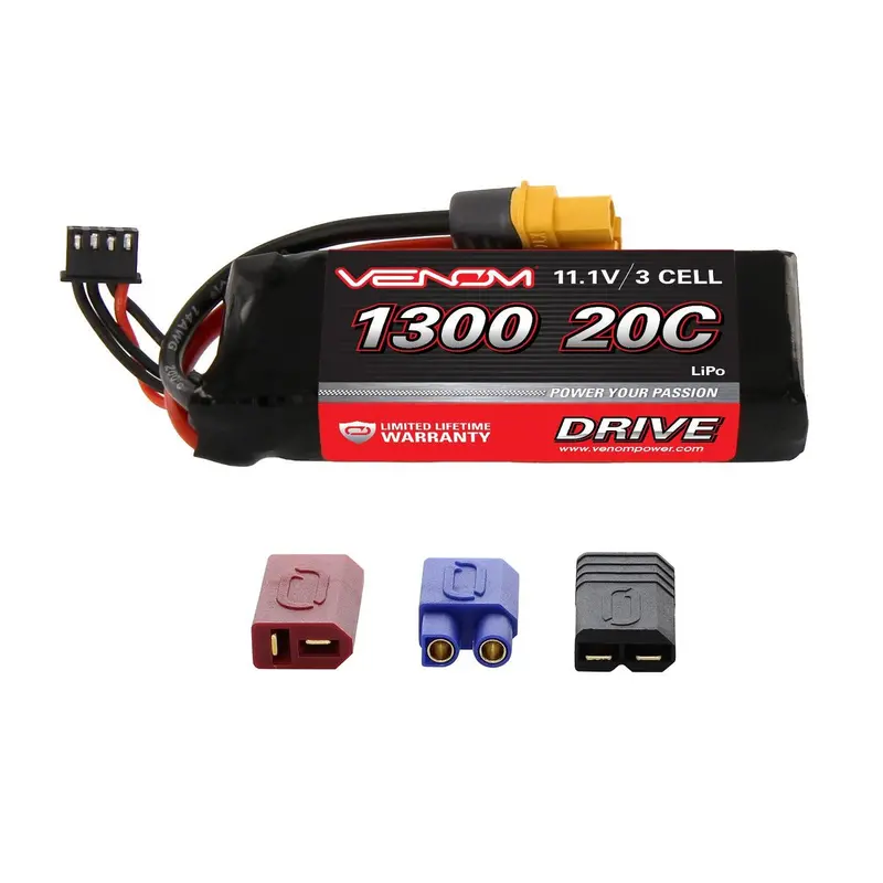 Venom Drive 3S 11.V Lipo Battery 20C 1300Mah, 15024 1
