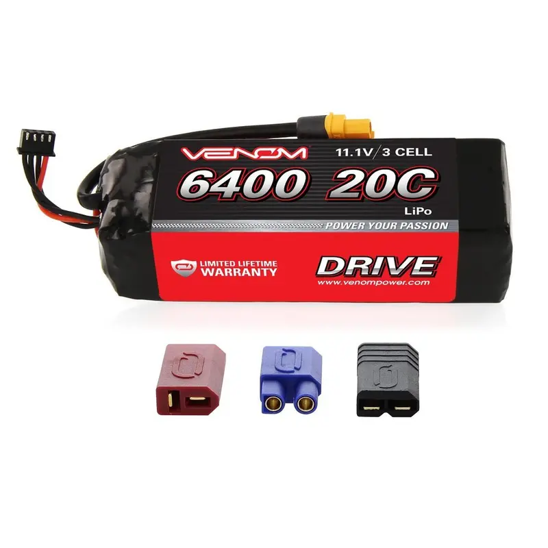 Venom Drive 3S 2P 11.1V Lipo Battery, 20C 6400Mah, 15009 1