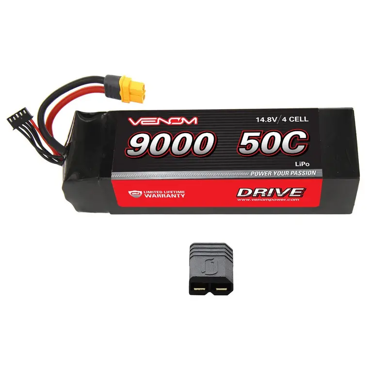 Venom Drive 4S 14.8V Lipo Battery, 50C 9000Mah, 15189 1