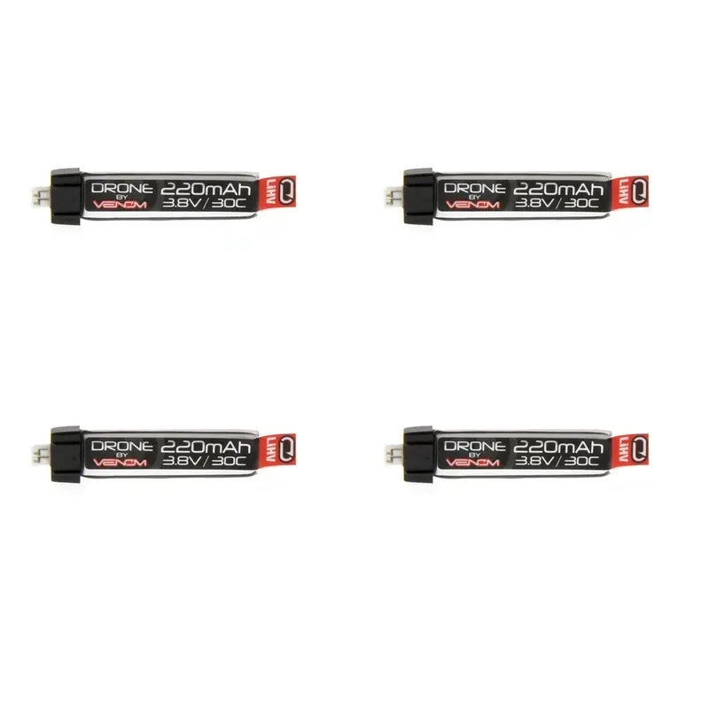 Venom Drone 1S 3.8V Lihv Battery, 30C 220Mah, 35074X4 1