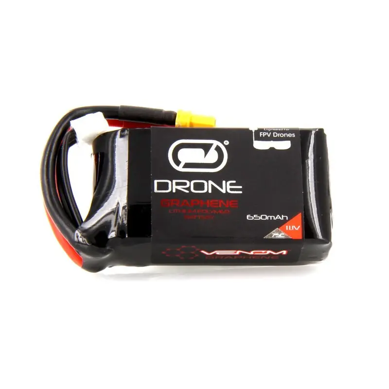 Venom Graphene Drone 3S 11.1V Battery, Lipo, 75C 650Mah, 35081 1