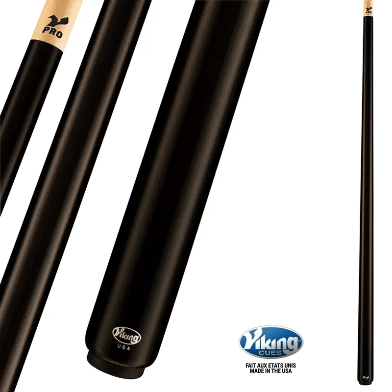Viking B2002 Pool Cue 12.5Mm - Midnight Black | Baguette De Billard Viking B2002 12.5Mm - Noir Minuit 1
