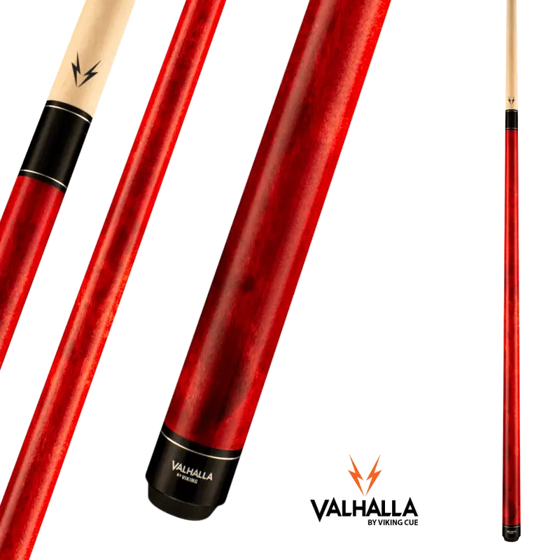 Viking Valhalla Va104 Red Pool Cue 13Mm 19Oz 1