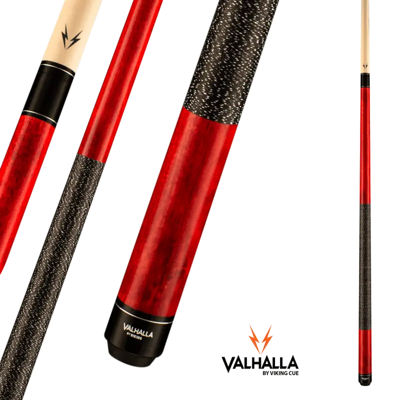 Viking Valhalla Va114 Red Pool Cue Linen Wrap 13Mm 19Oz 1
