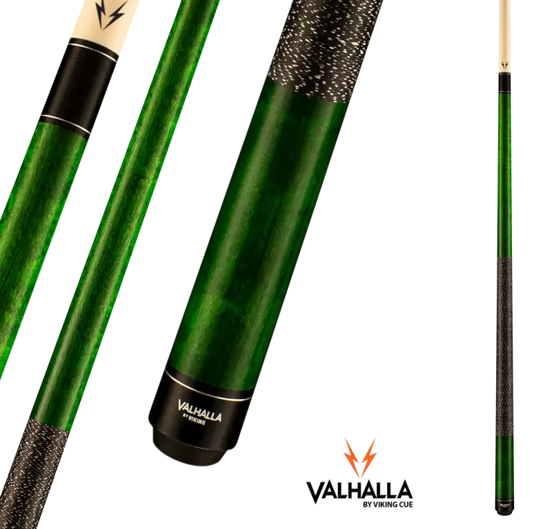 Viking Valhalla Va115 Pool Cue Green Linen Wrap 13Mm 19Oz 1