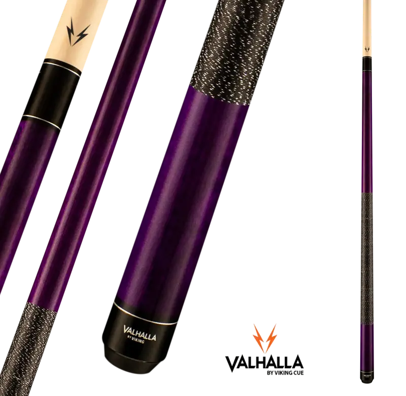 Viking Valhalla Va117 Pool Cue Purple Linen Wrap 13Mm 19Oz 1