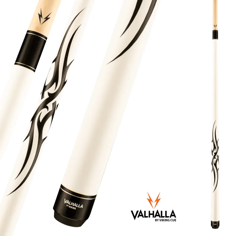 Viking Valhalla Va203 White/Black Pattern Pool Cue 13Mm 19Oz 1
