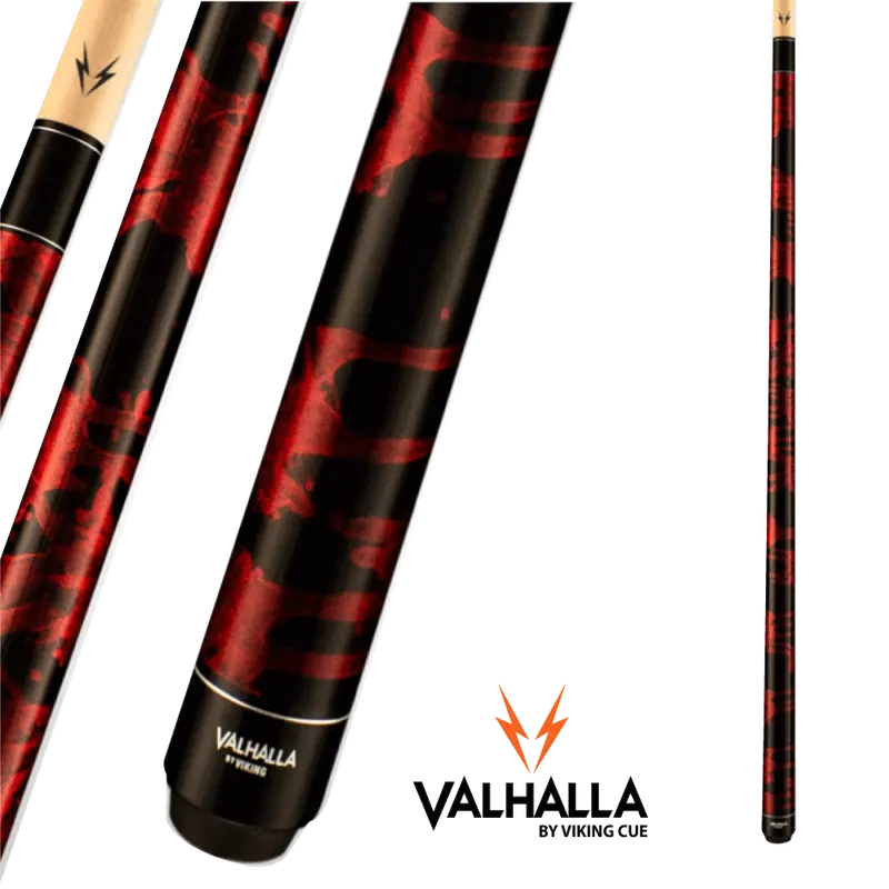 Viking Valhalla Va212 19Oz Burgundy And Black Pool Cue 1