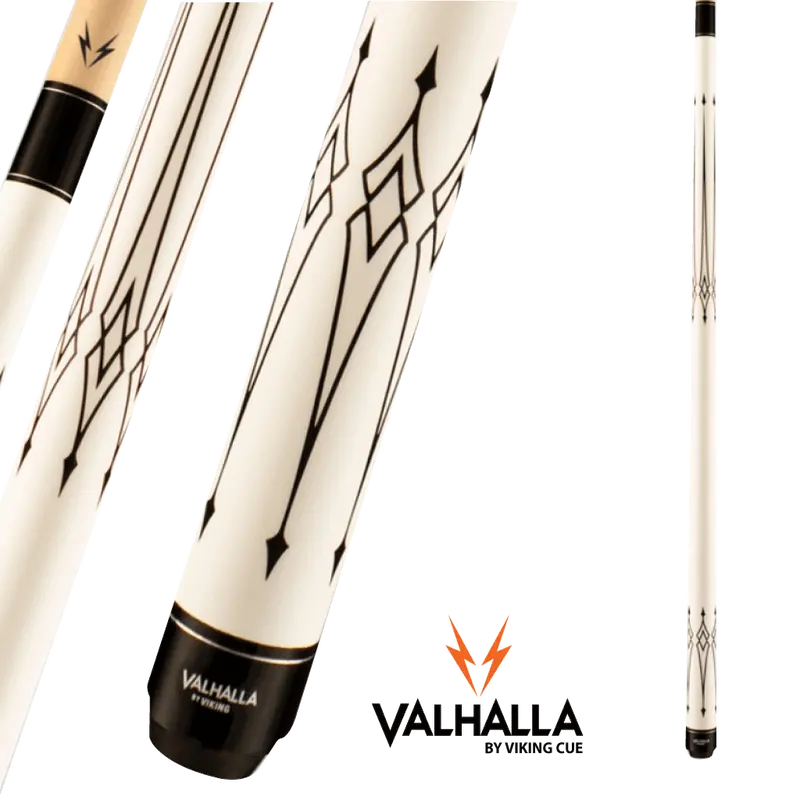 Viking Valhalla Va221 19Oz White With Black Pattern Pool Cue 1