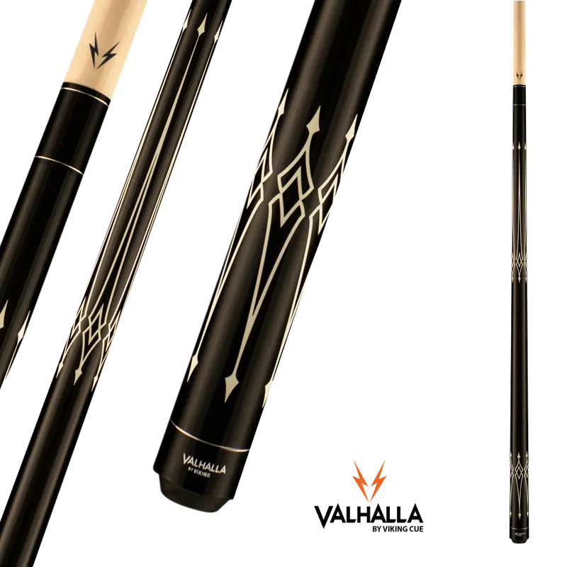 Viking Valhalla Va222 Black/White Pattern Pool Cue 13Mm 19Oz 1