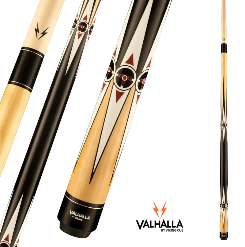 Viking Valhalla Va481 Pool Cue Beige And Black No Wrap 13Mm 19Oz 1