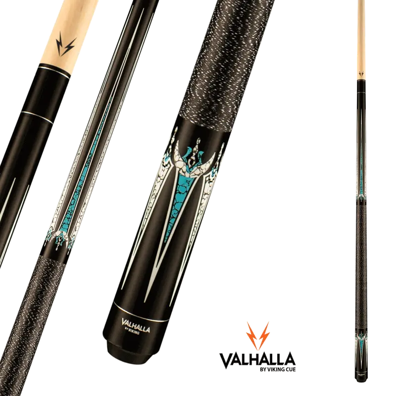 Viking Valhalla Va602 Black/Points/Pattern Cue Linen Wrap 13Mm 19Oz 1
