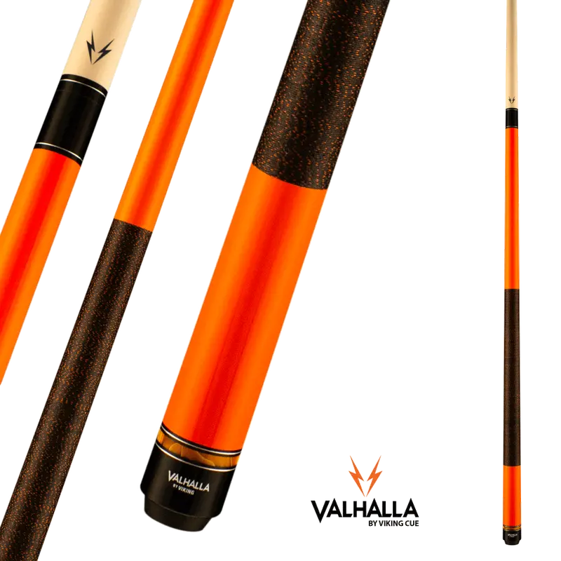 Viking Valhalla Vg021 Orange Pool Cue 13Mm 19Oz 1