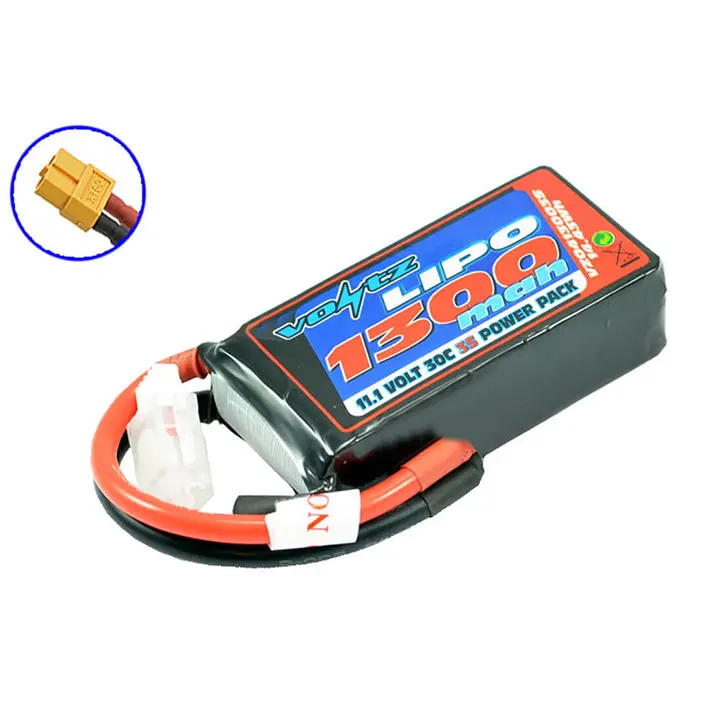 Voltz 1300Mah 11.1V 30C Lipo Battery W/Xt60 1
