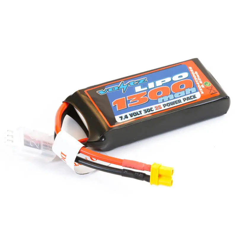 Voltz 1300Mah 7.4V 30C Lipo Battery W/Xt30 1