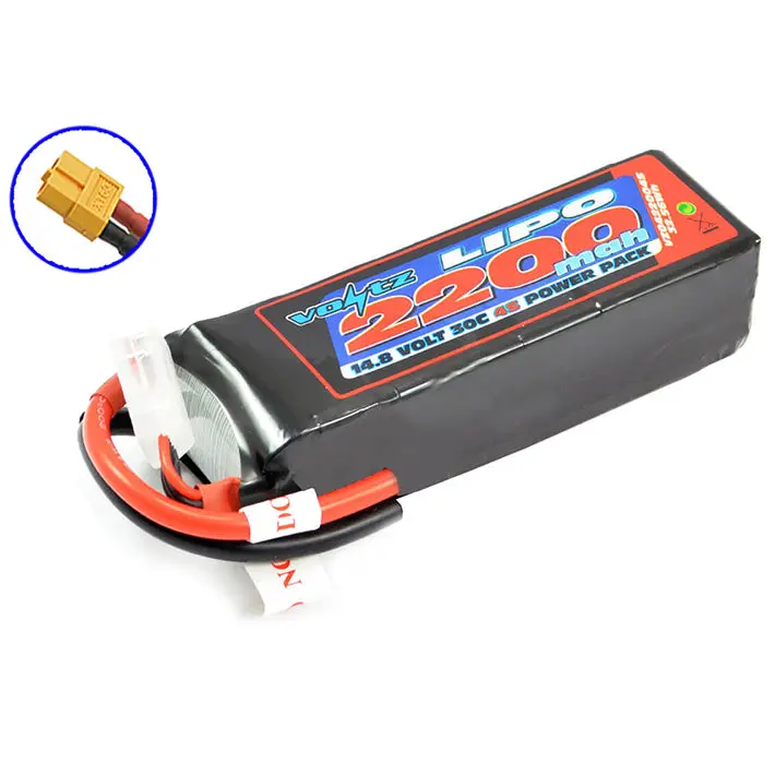 Voltz 2200Mah 14.8V 30C Lipo Battery W/Xt60 1