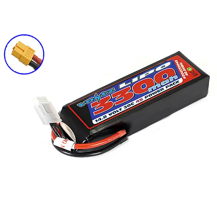 Voltz 3300Mah 14.8V 30C Lipo W/Xt60 331G 135Mm X 25Mm X44mm 1