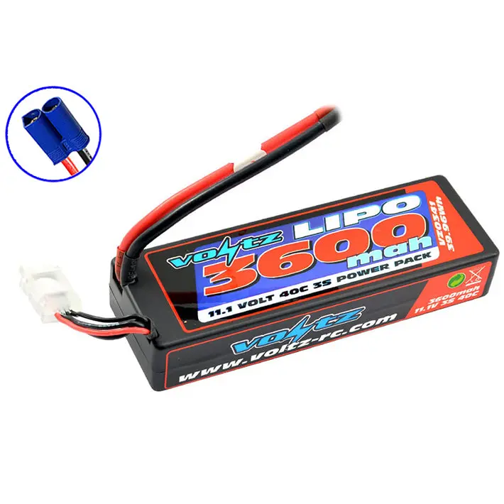 Voltz 3600Mah Hardcase 3S 11.1V 40C Lipo Stick Low Pro (2S Size) 1