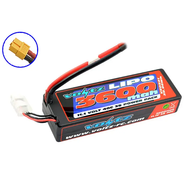 Voltz 3600Mah Hardcase 3S 11.1V 40C Lipo Stick Low Pro (2S Size) 1