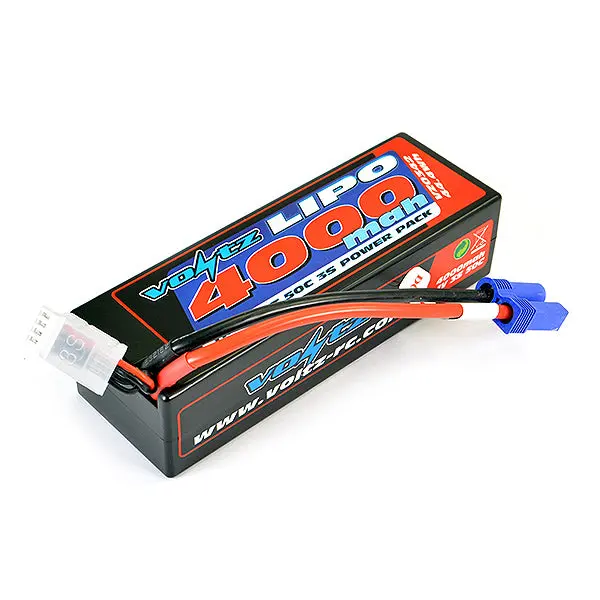 Voltz 4000Mah Hard Case 11.1V 50C Lipo Stick Pack W/Ec5 1