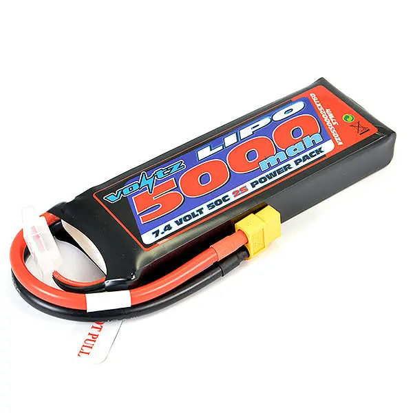 Voltz 5000Mah 7.4V 50C Lipo Battery W/Xt60 1