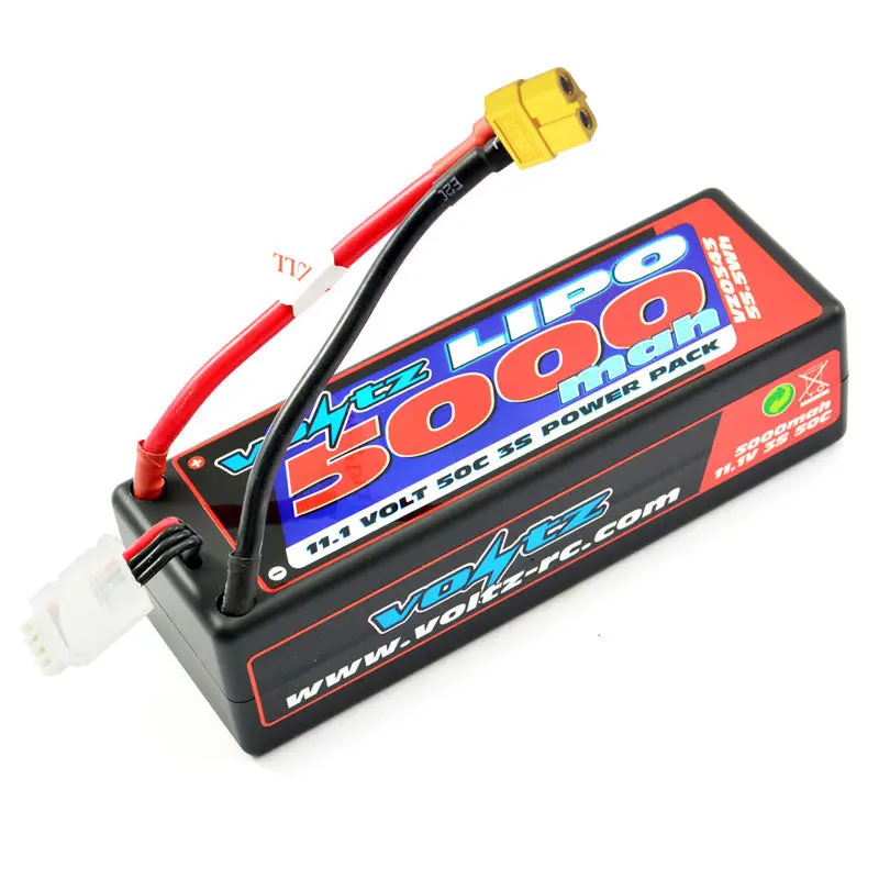 Voltz 5000Mah Hard Case 11.1V 50C Lipo Stick Pack Xt60 1