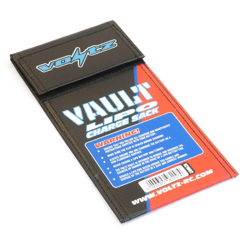 Voltz Charge Vault Lipo Sack/Bag Small 10Cm X 20Cm 1