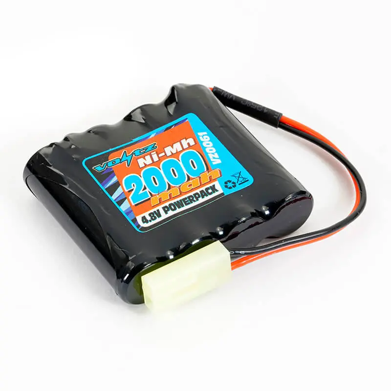Voltz Hobby 4.8V 2000Mah Nimh Battery W/ Mini Tamiya Plug (He00010) 1