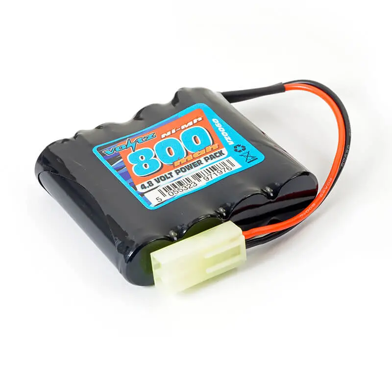 Voltz Hobby 4.8V 800Mah Nimh Battery W/ Mini Tamiya Plug (He00010) 1