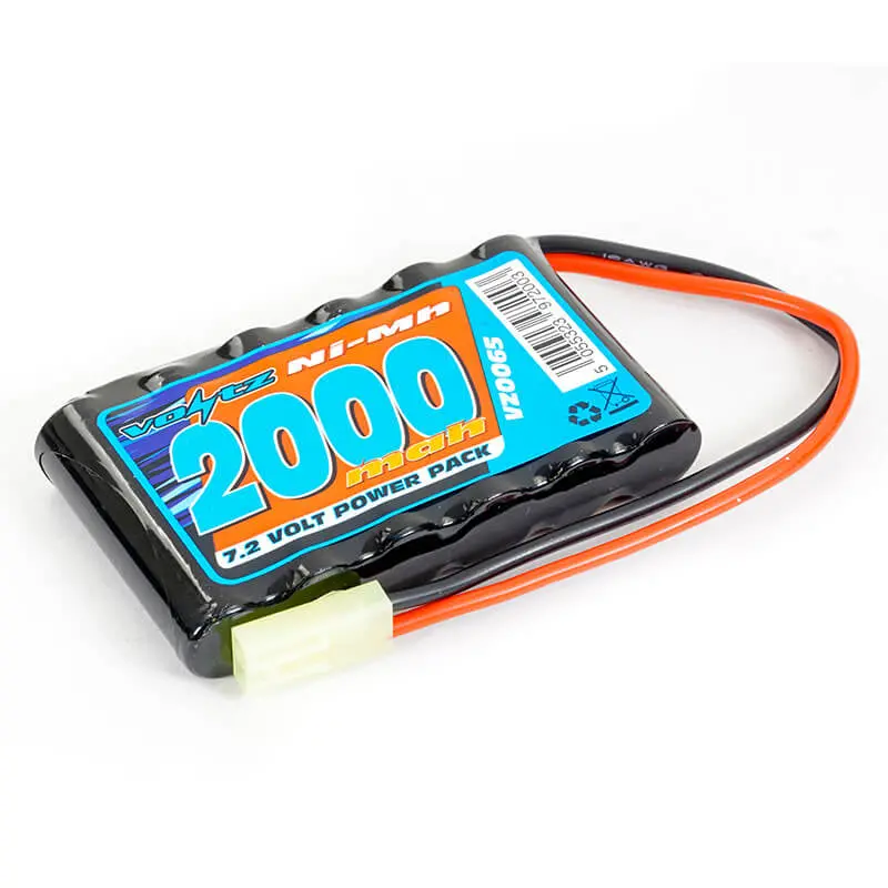 Voltz Hobby 7.2V 2000Mah Aa Battery Pack W/ Mini Tamiya Plug (He00011) 1