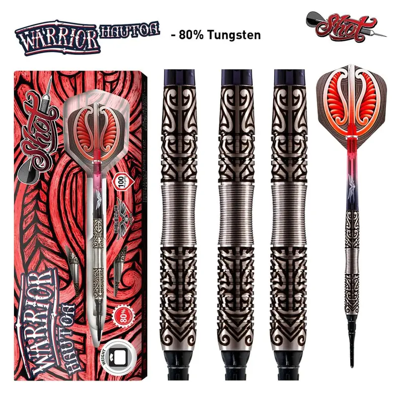Warrior Hautoa Soft Tip Dart Set-80% Tungsten 1