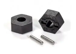 Wheel Hubs, Hex (2)/ Stub Axle Pins (2) Tra-1654 1
