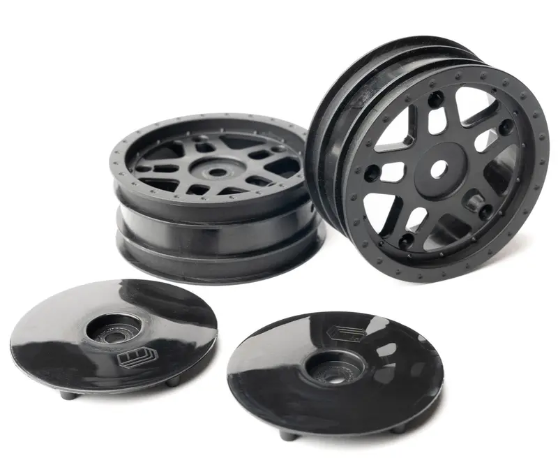Whitz Racing Products 1/10 Whiplash Front 2.2" Sprint Car Wheels, 12Mm Hex (2) 1