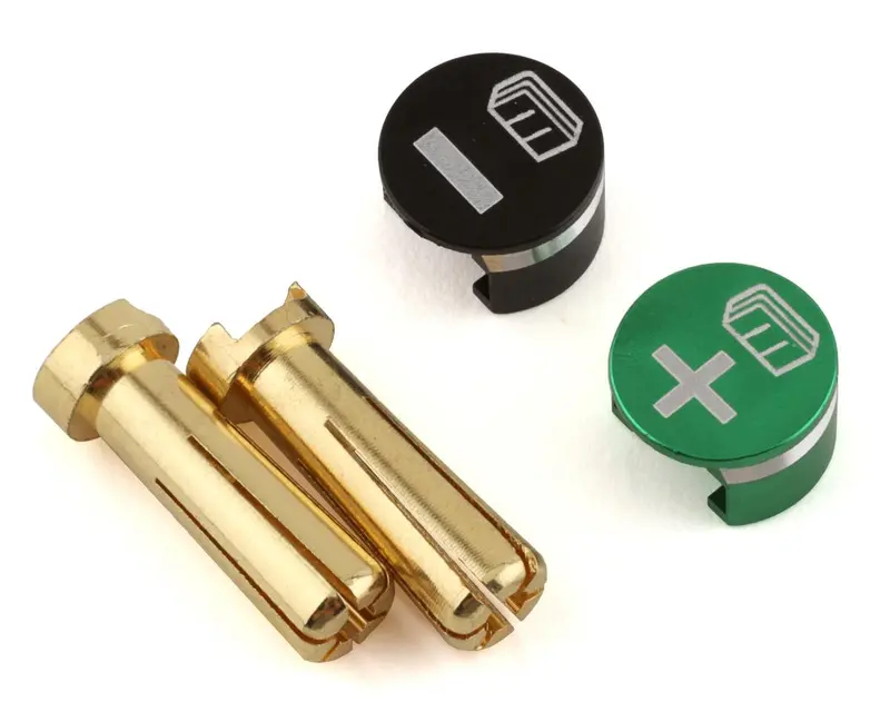 Whitz Racing Products Battery Grabs W/5Mm Bullets (Green), Wrp-Grb-Grn 1