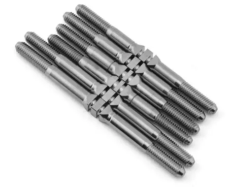 Whitz Racing Products Custom Works Rocket 5 Hypermax 3.5Mm Titanium Turnbuckles Kit (Silver) (6), Wrp-Cwlm5-Hm 1