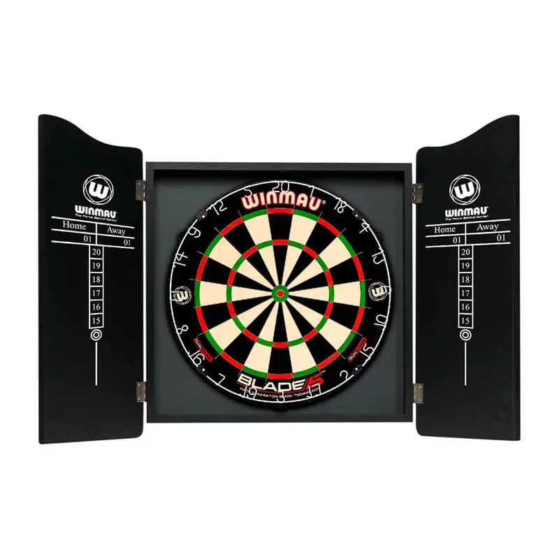 Winmau Dartboard Cabinet Black Deluxe 1