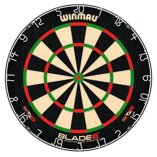 Winmau® Pdc Surround Blade 6 Dartboard & Brass Darts Combo Set 2