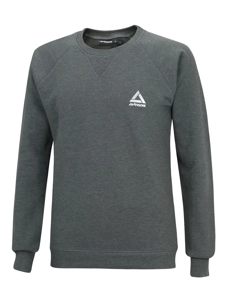 Winter Sweatshirt Crew Comfort Line Dunkel Melange Set 1