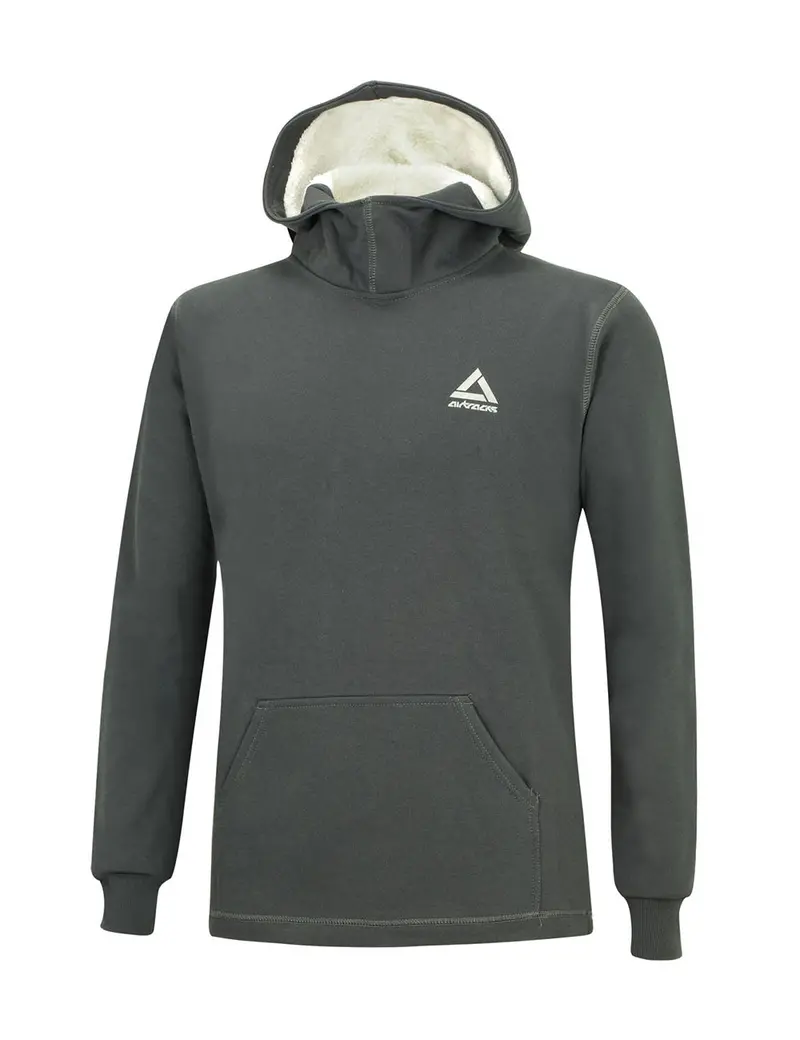 Winter Sweatshirt Crew Comfort Line Mit Kapuze Grafit 1