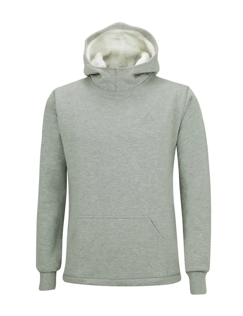 Winter Sweatshirt Crew Comfort Line Mit Kapuze Grau-Melange 1