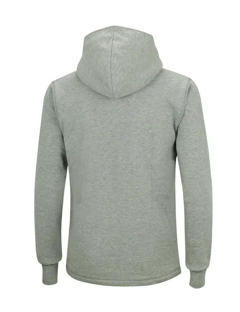 Winter Sweatshirt Crew Comfort Line Mit Kapuze Grau-Melange 2